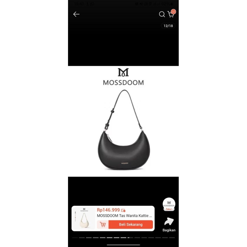 preloved mossdom shoulder bag