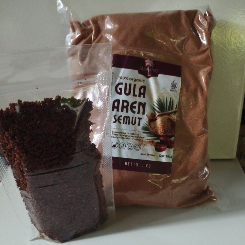 gula aren bubuk/serbuk gula semut merah asli