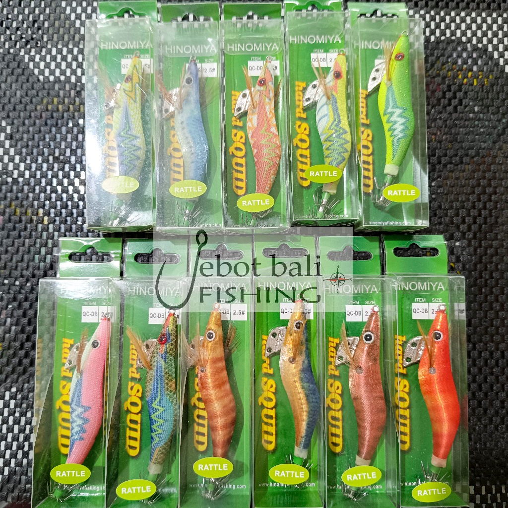 Egi Hinomiya Hard Squid Jig Size 2.5 - Umpan Pancing Cumi - Kapela - Eging - Squid Jig