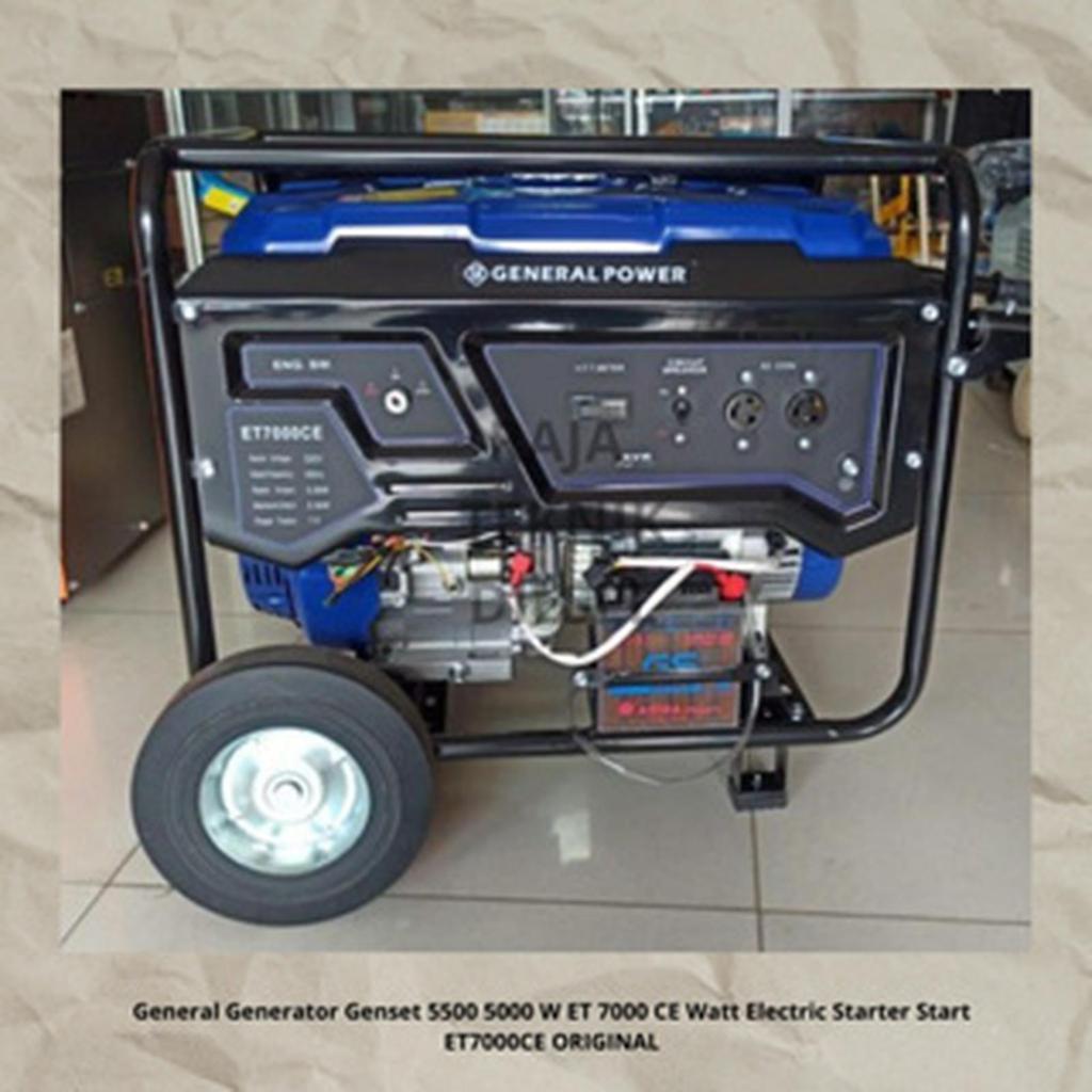 General Generator Genset 5500 5000 W ET 7000 CE Watt Electric Starter Start ET7000CE ORIGINAL