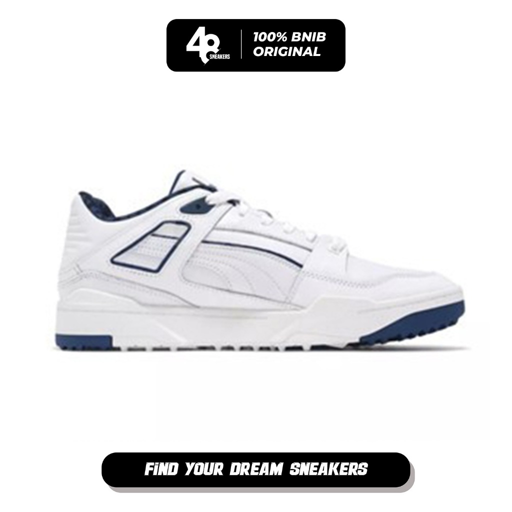 Sepatu Pria Puma Slipstream G White Clyde Royal (379344-01) Original