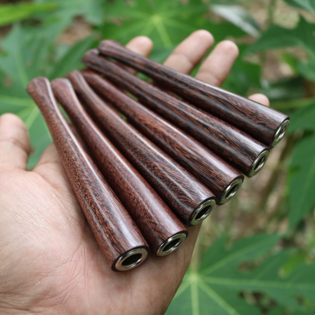 Cangklong pipa Kayu Bertuah Galih Asem Jawa 12cm Asli Once Rokok Tenggelam Di Air Murah