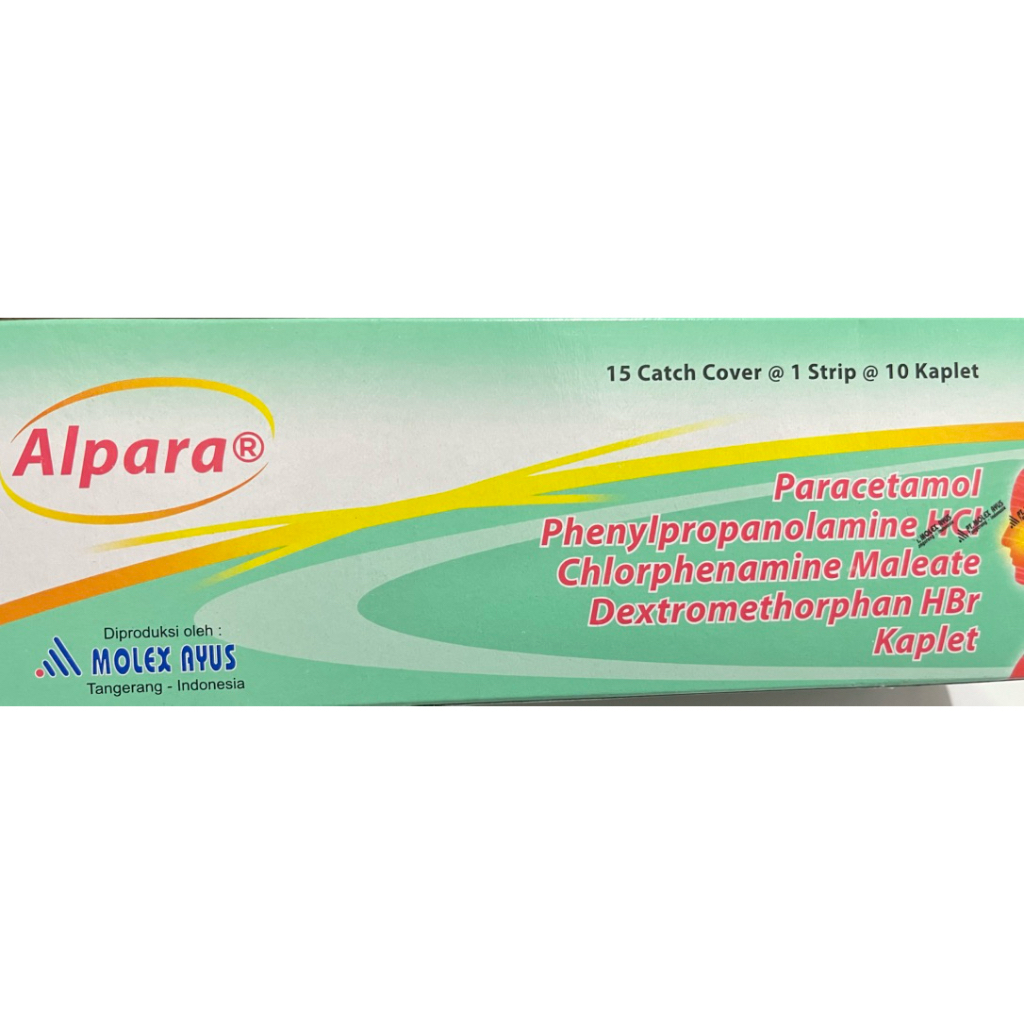ALPARA TAB 1 STRIP 10 TAB OBAT SAKIT KEPALA, FLU, BATUK DAN DEMAM