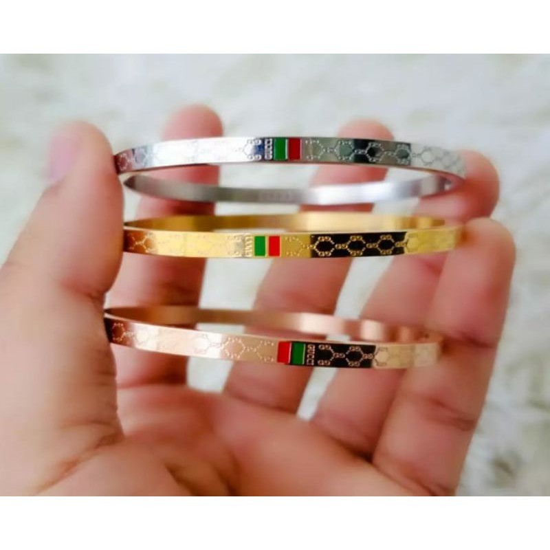 Gelang Bangle Gc Wanita - Gelang Gc Titanium - Gelang Gc Wanita Fashion Kekinian