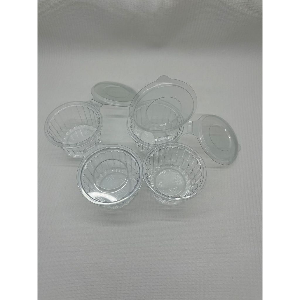 [50 PCS] Cup Jelly Mika Sambal Sauce Agar Pudding Belimbing Tutup Sambung NS 70ML