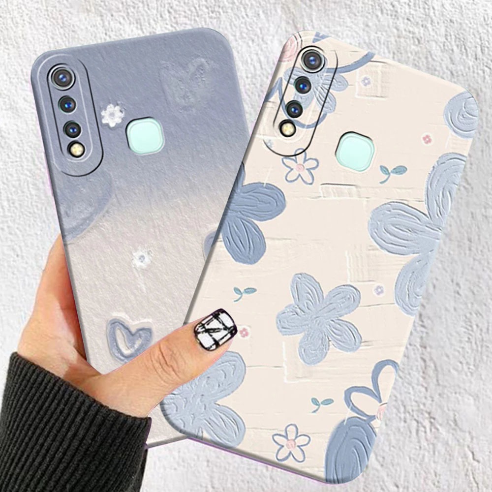 Sofcase Vivo Y11/Y12/Y12i/Y15/Y17/Y19 Motif Bunga Aesthetic-Case Cantik - Case Terbaru - Case Kekini