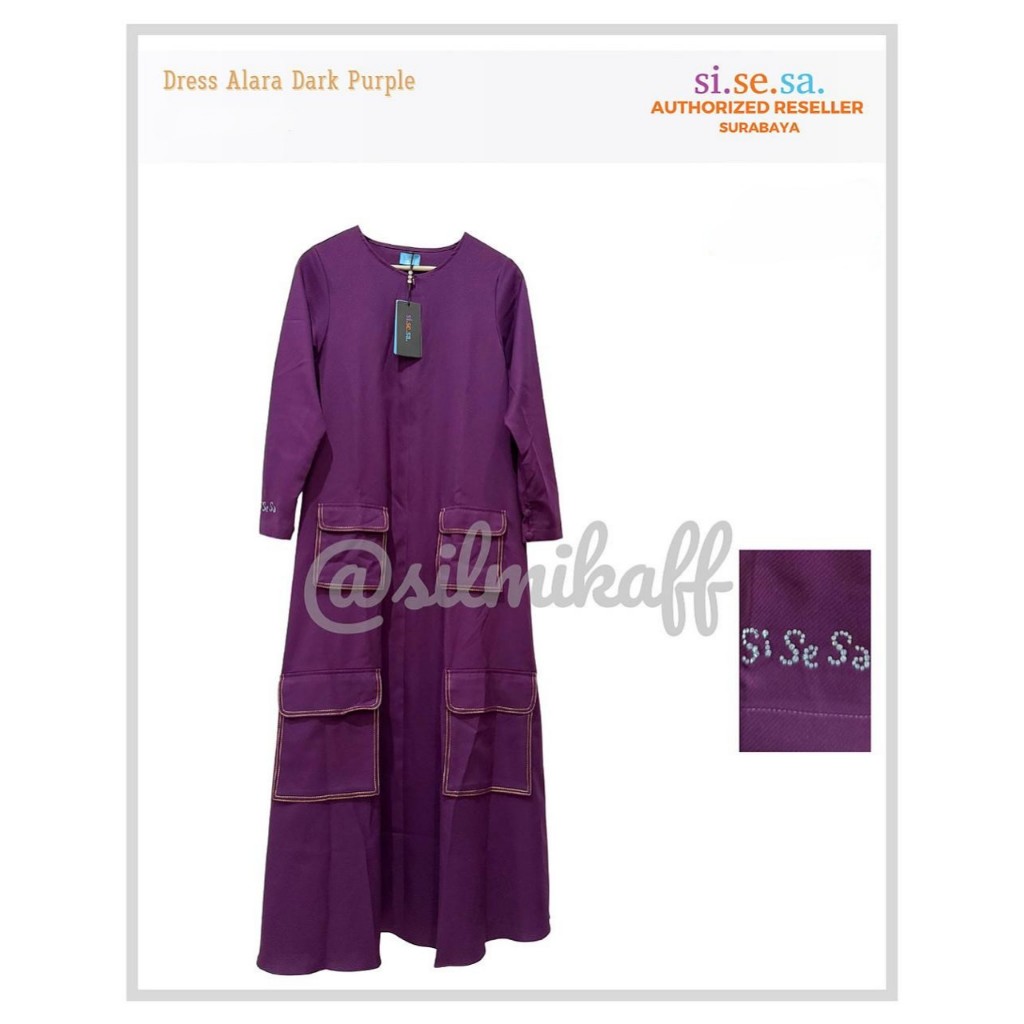 [SILMIKAFF]SiSeSa DRESS ALARA SYARI PREMIUM Si.Se.Sa GAMIS SWAROVSKY NEW OKTOBER 2025 ORIGINAL