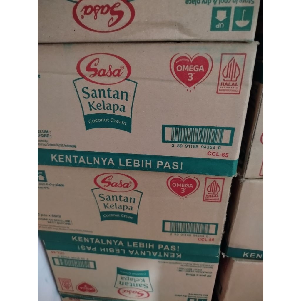 santan Sasa kemasan kartonan