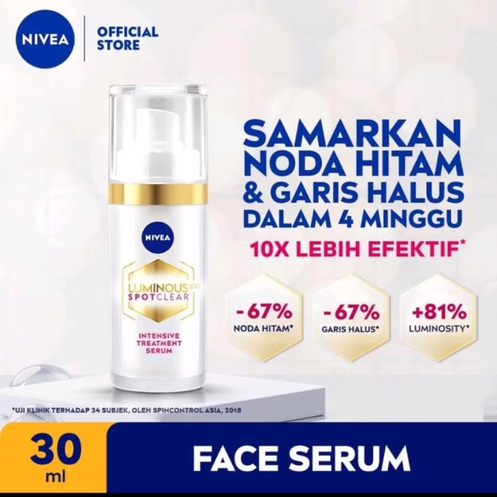 Nivea Luminous630 Spot Clear Intensive Treatmen Serum 30Ml