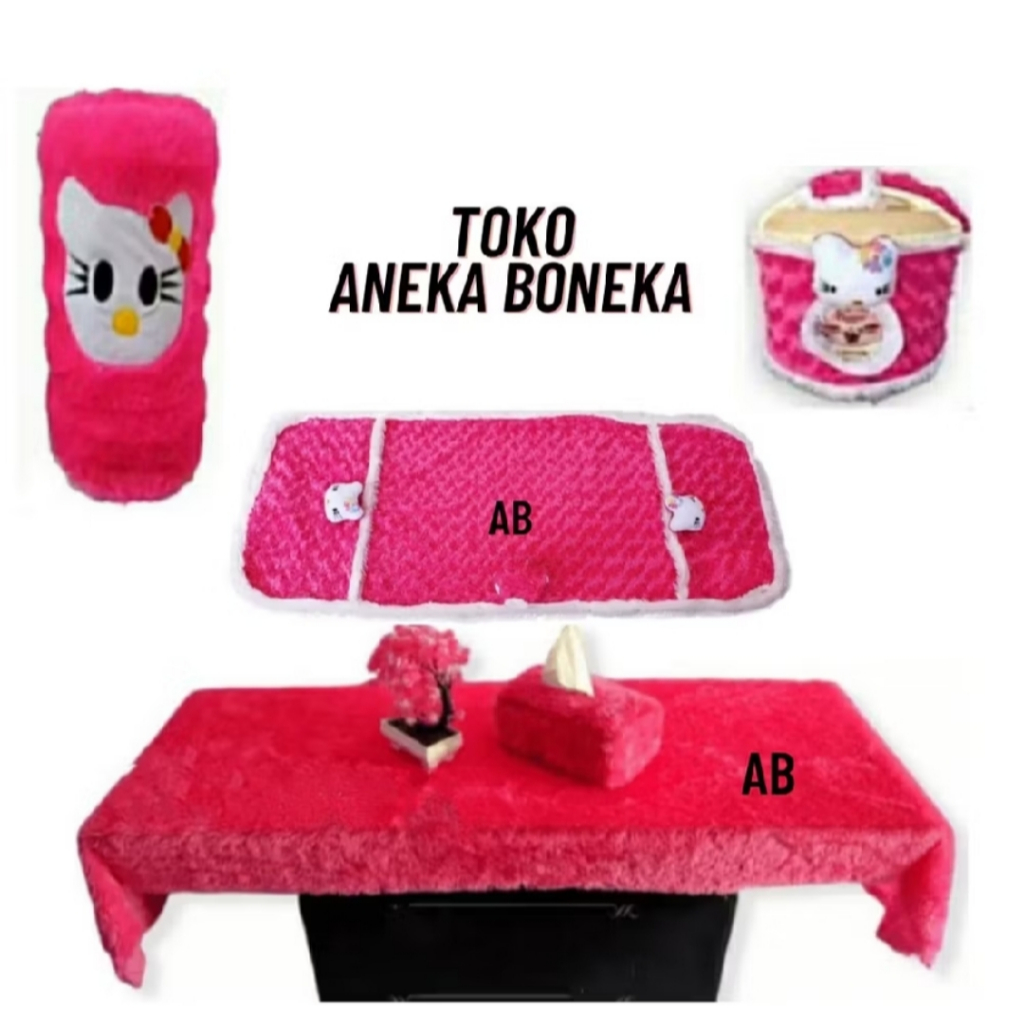 BANDO SET 5 IN 1+SARUNG GALON+SARUNG KULKAS+SARUNG MAGICOM+TEMPAT TISU + TAPLAK MEJA