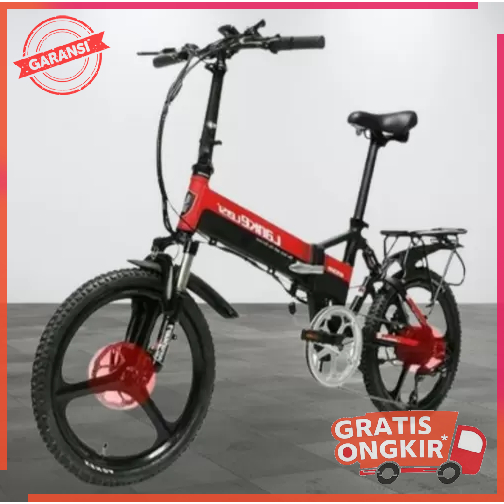 Sepeda Listrik Lipat Smart Moped 48V 10.4AH Lankeleisi G550