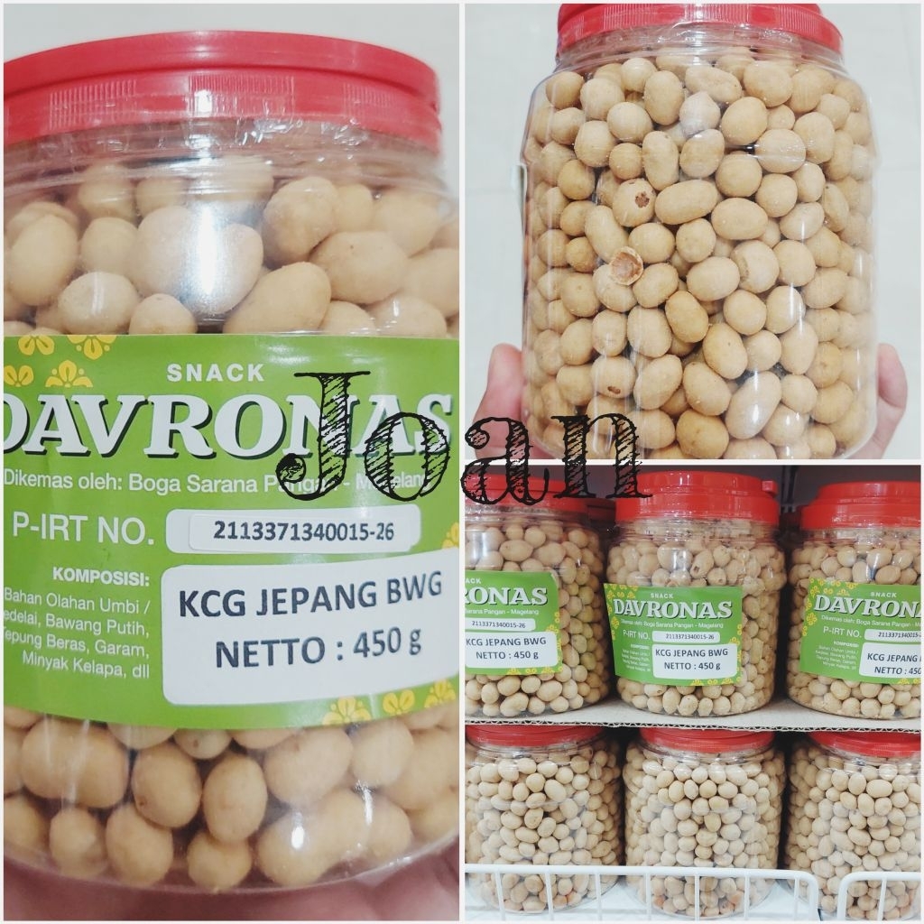 KACANG JEPANG BAWANG 450Gr Davronas