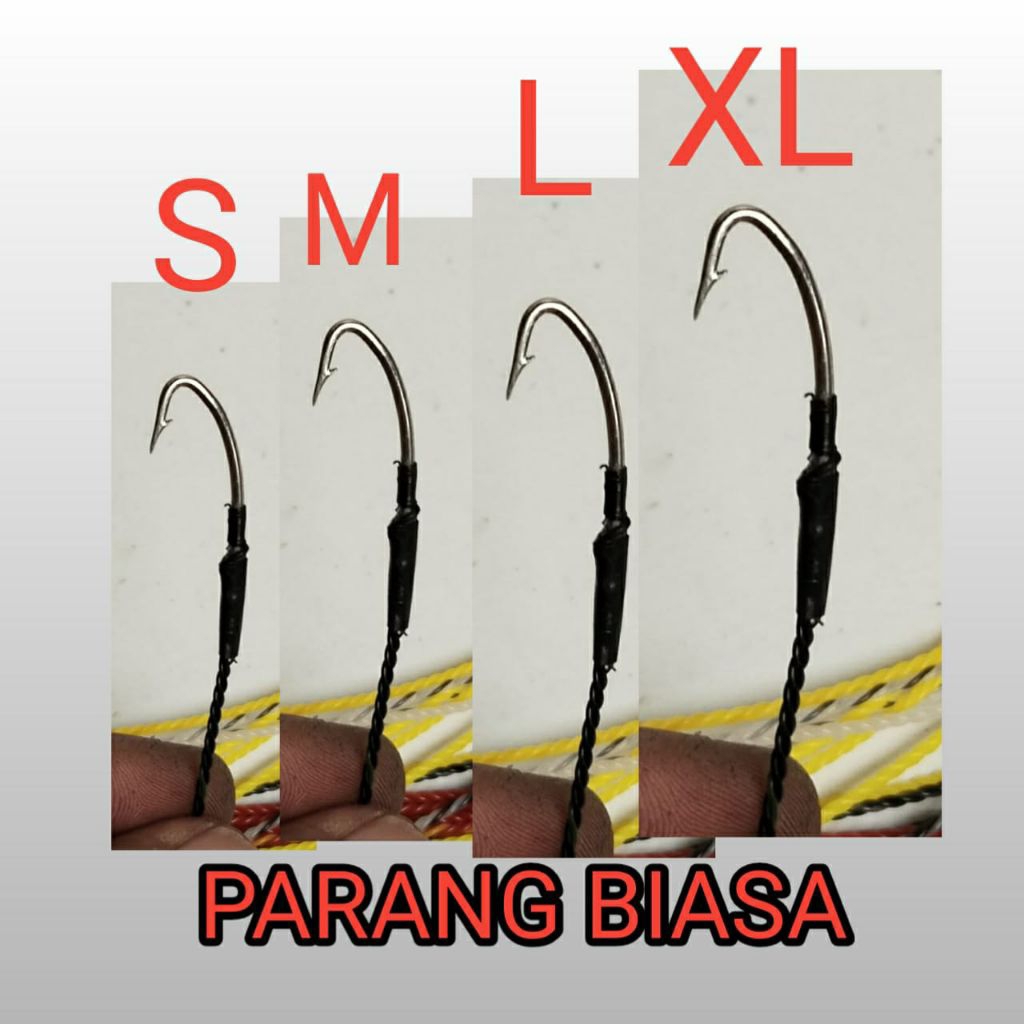 kail pancing belut murah ureuk belut kail baja tali kuat kail tajam anti karat. siap pakai.