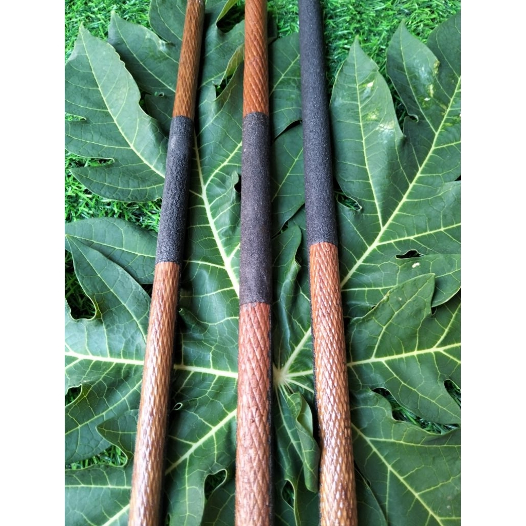 TANGKRINGAN MURAI AMPLAS KAYU ULIN / KAYU BESI MOTIF SISIK SUPER PANJANG 63 CM