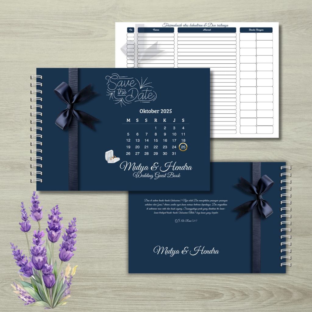 Buku tamu pernikahan, buku tamu wedding, buku tamu costum