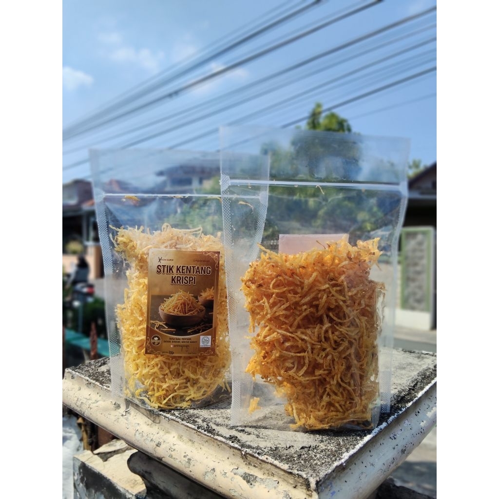 Stik kentang (asli tanpa campuran) krispi rasa pedas manis