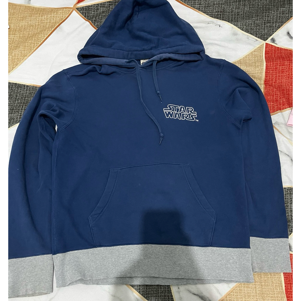 hoodie star wars x uniqlo navy