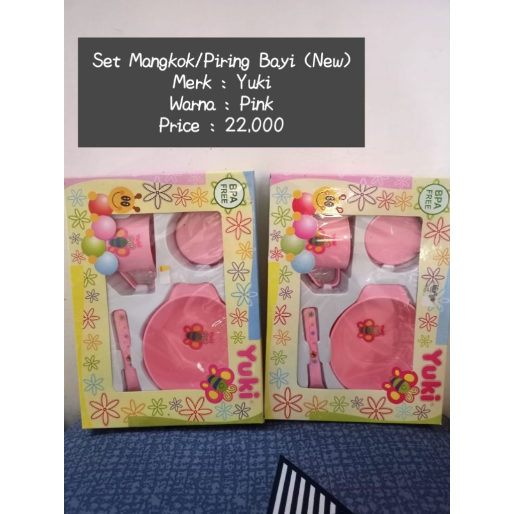 Set Mangkok, piring bayi Merk YUKI