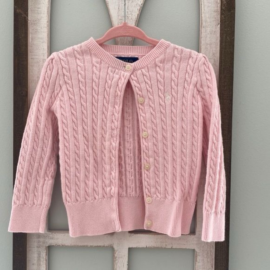 PL - Pink Cardigan Korean Style (like new)