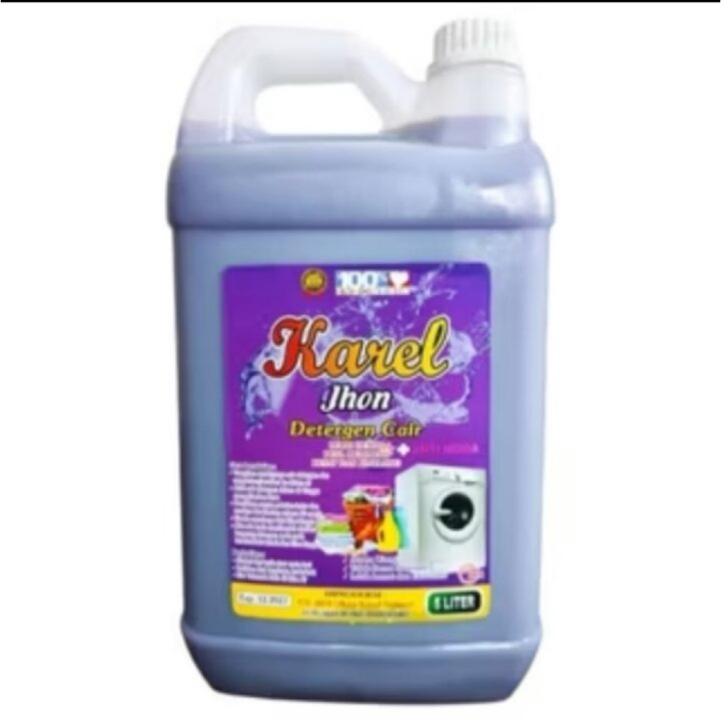 FLASH SALE  Deterjen Cair Laundry Ungu Karel Jhon Professional konsentrat Kiloan 5 Liter PROMO