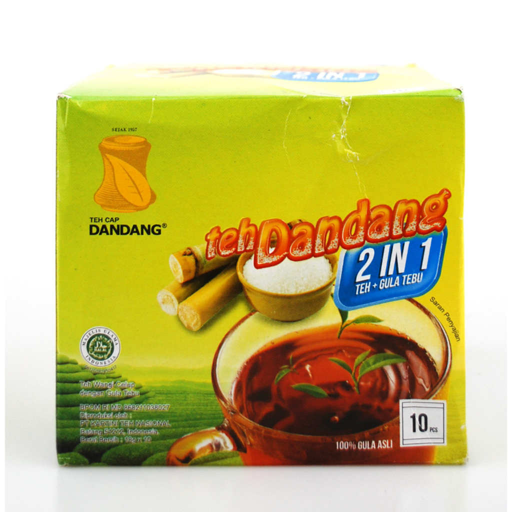 Teh Celup + Gula Tebu Instan DANDANG 2 In 1 isi 10 kantong