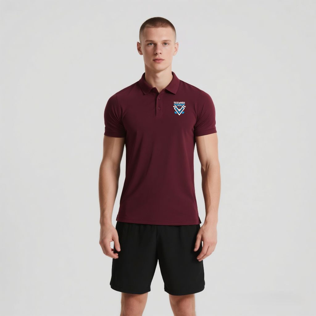 Madaha Polo shirt Dry Fit Kaos Kerah Jersey Olahraga Taekwondo Bushido Figther