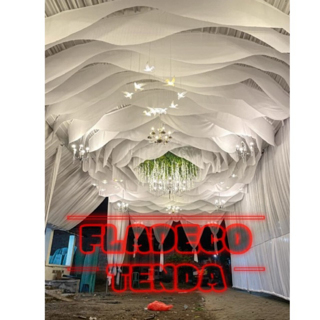 Plafon Tenda Mawar - Plafon Arus Gelombang/Plafon Gunungan