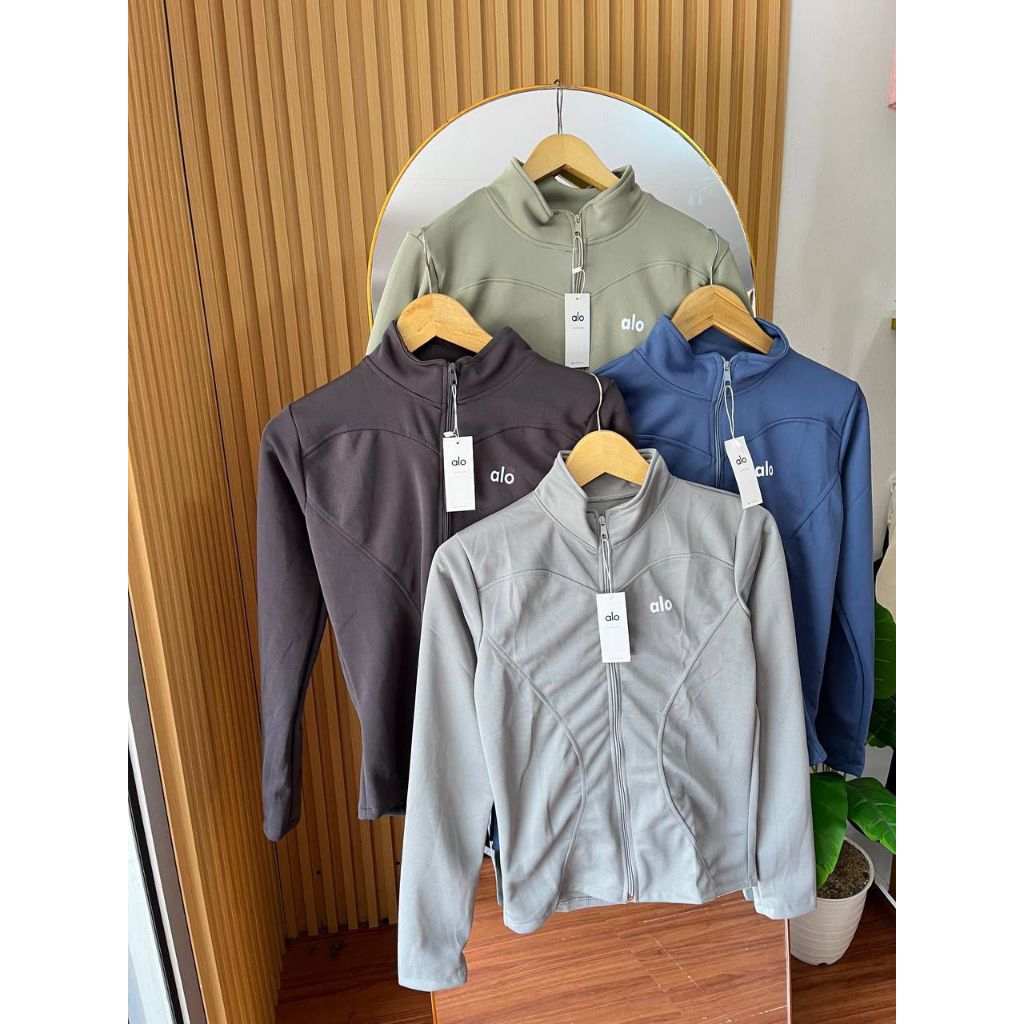 Jaket Alo Yoga Slimfit bahan scuba