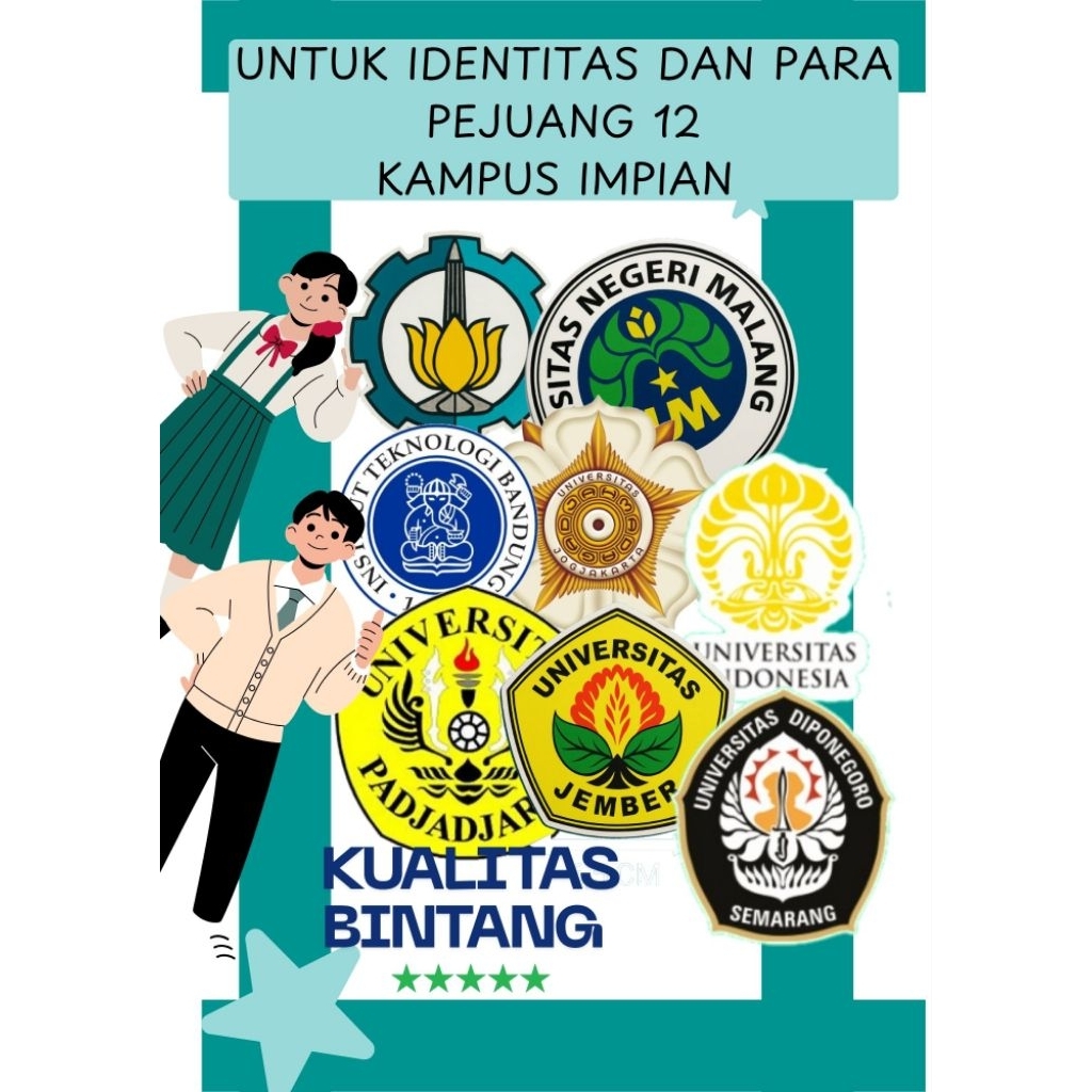 TERMURAH STIKER KEBANGGAAN MAHASISWA UI,ITS, UGM,UNAIR,DLL TERLAMINASI SEHINGGA AWET DAN MENGKILAP