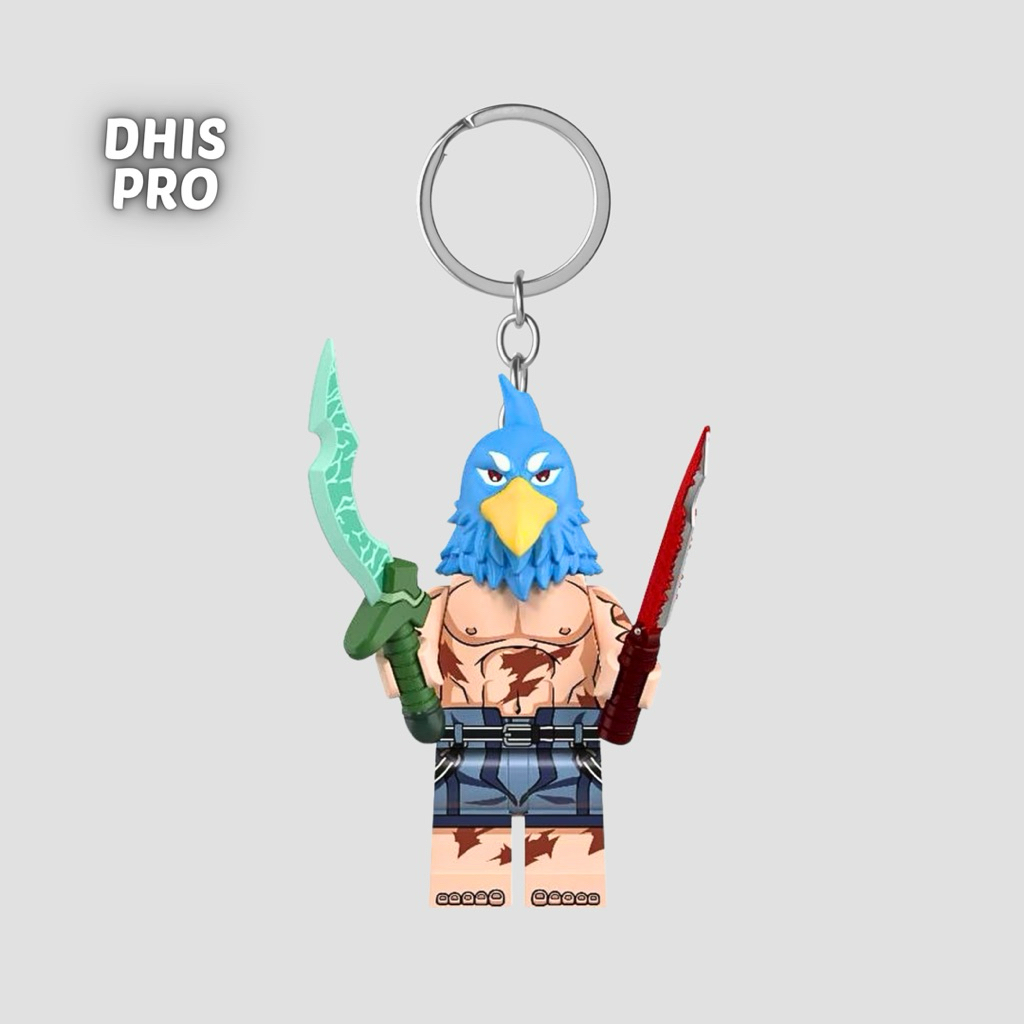 Dhis Project Gantungan Kunci LEGO Minifigure Sunraku Shangri La Frontier