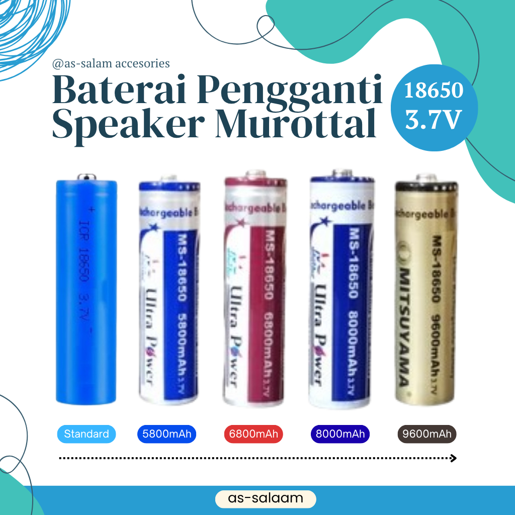 Baterai Pengganti Speaker Murottal Batere Pengganti Speaker Murottal Battery Pengganti Speaker Murot