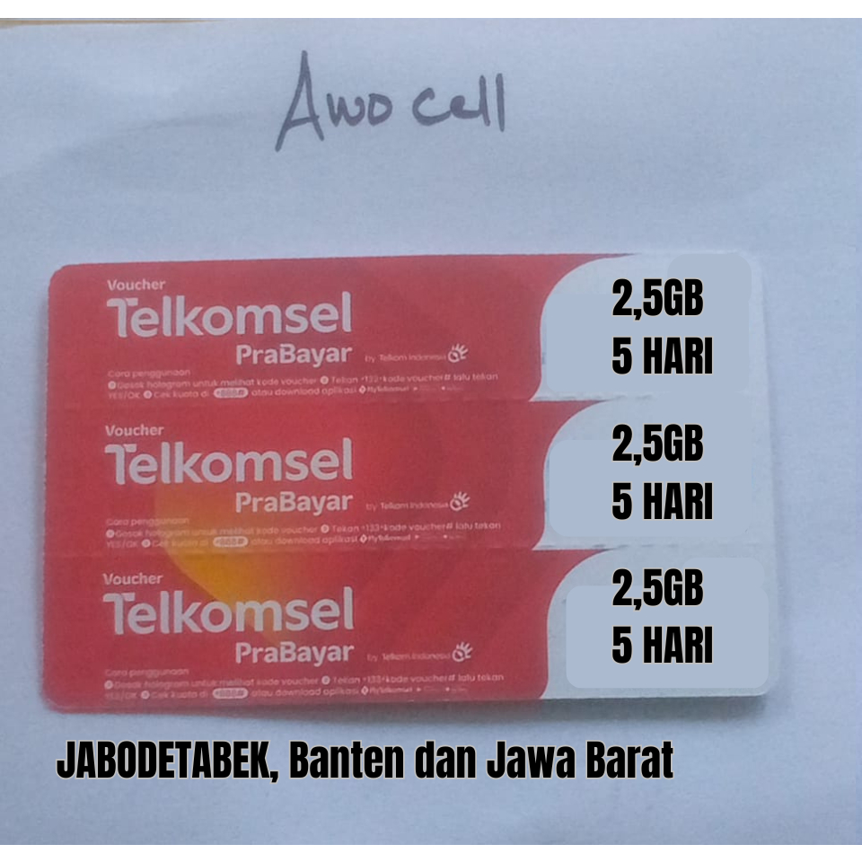 VOCER TELKOMSEL 2,5GB 5HARI