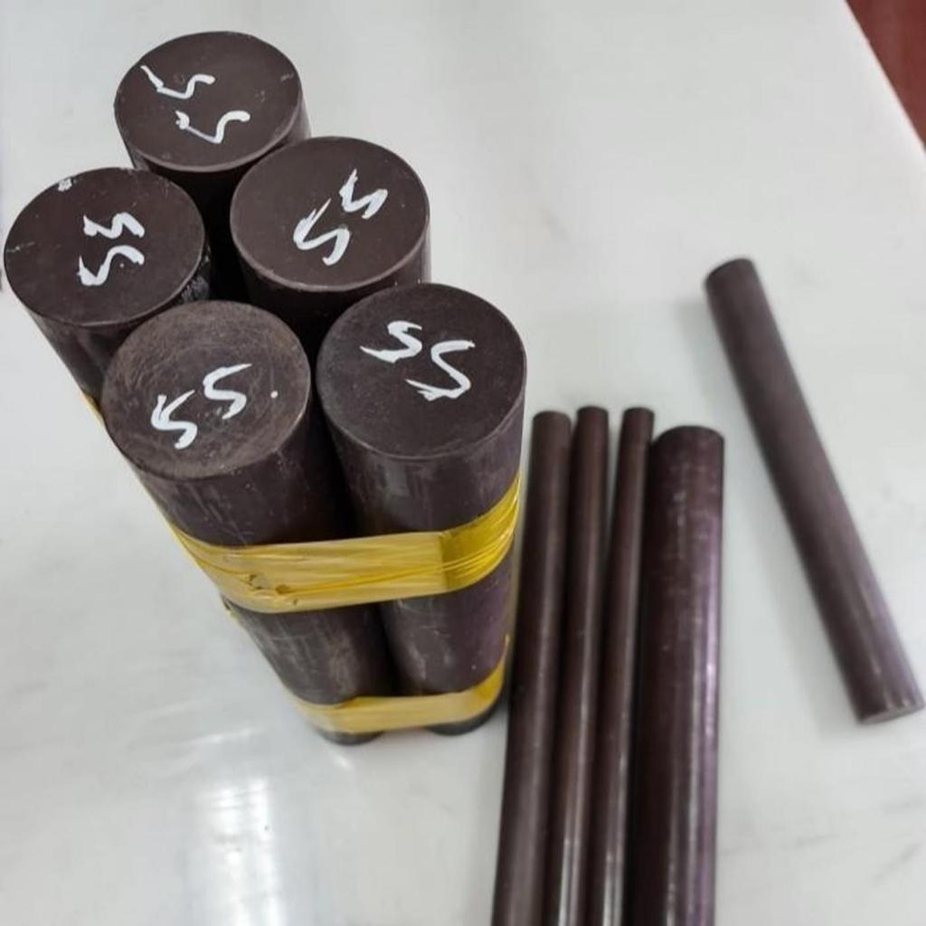 Teflon Bronze rod 45 mm x 30cm / PTFE bronze batangan