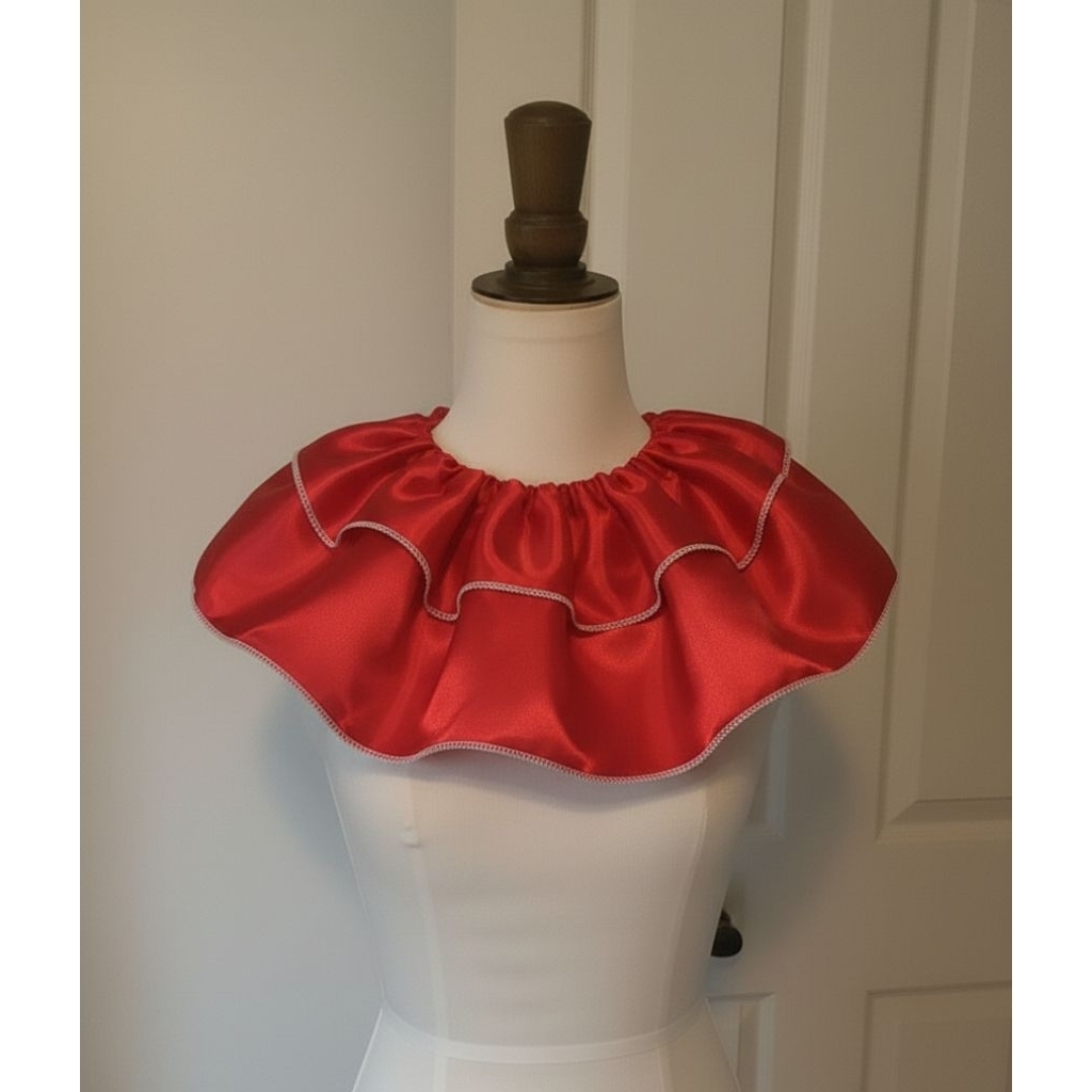 Rempel kerah bulat acacesories pelengkap kostum badut ukuran dewasa