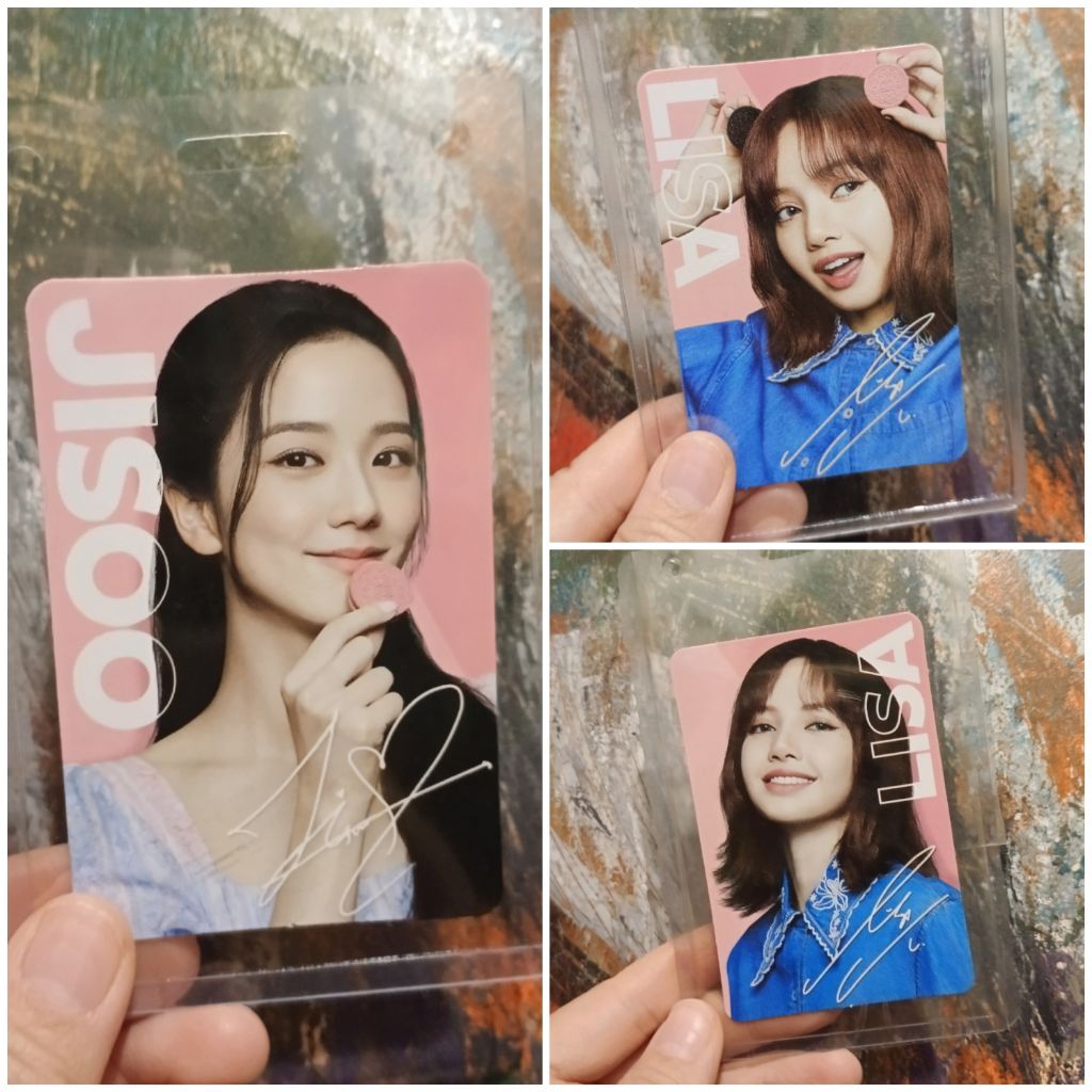 Blackpink Oreo Photocard Lisa Jisoo