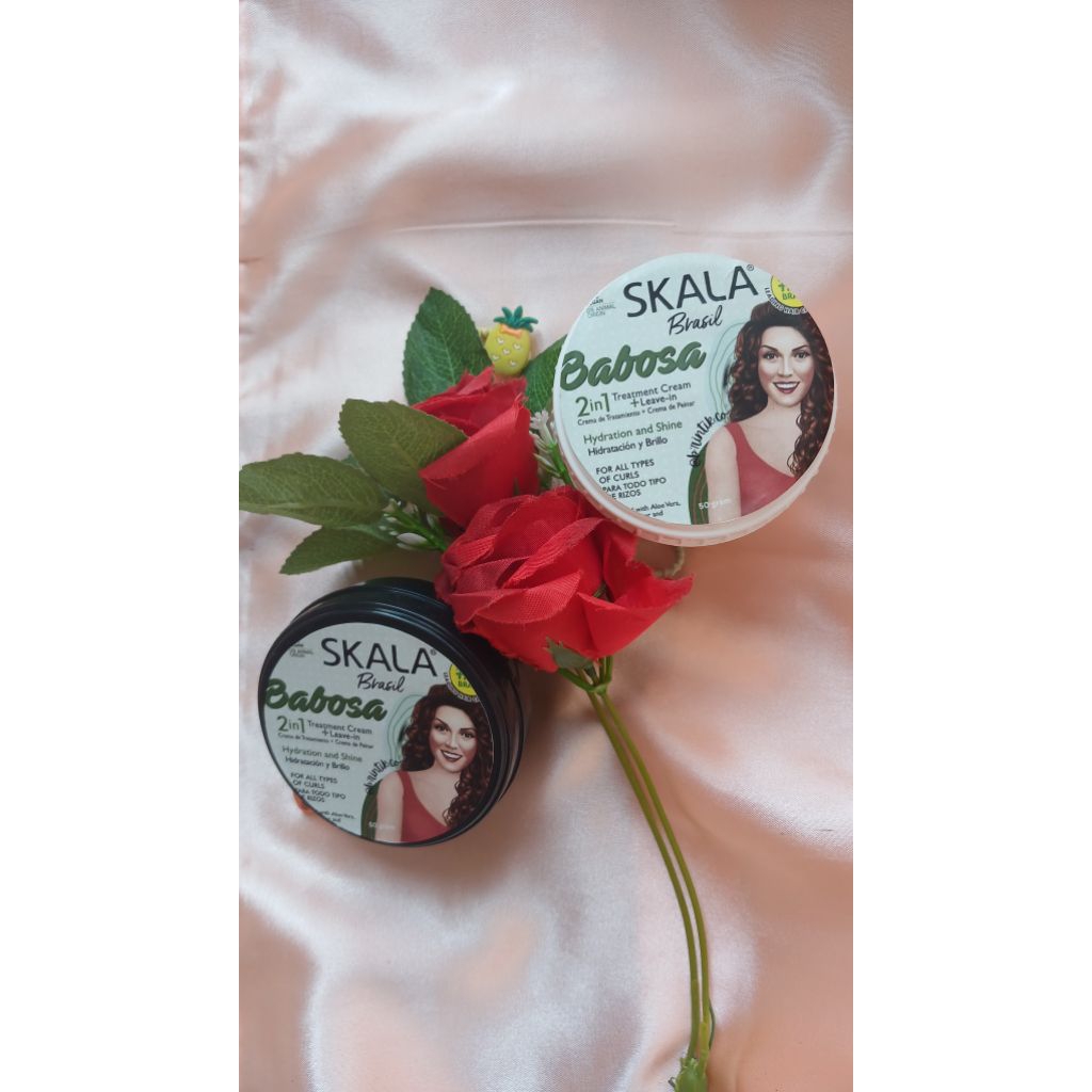 Skala Brasil Babosa Curly Hair Treatment and Styling Cream [Share in Jar]
