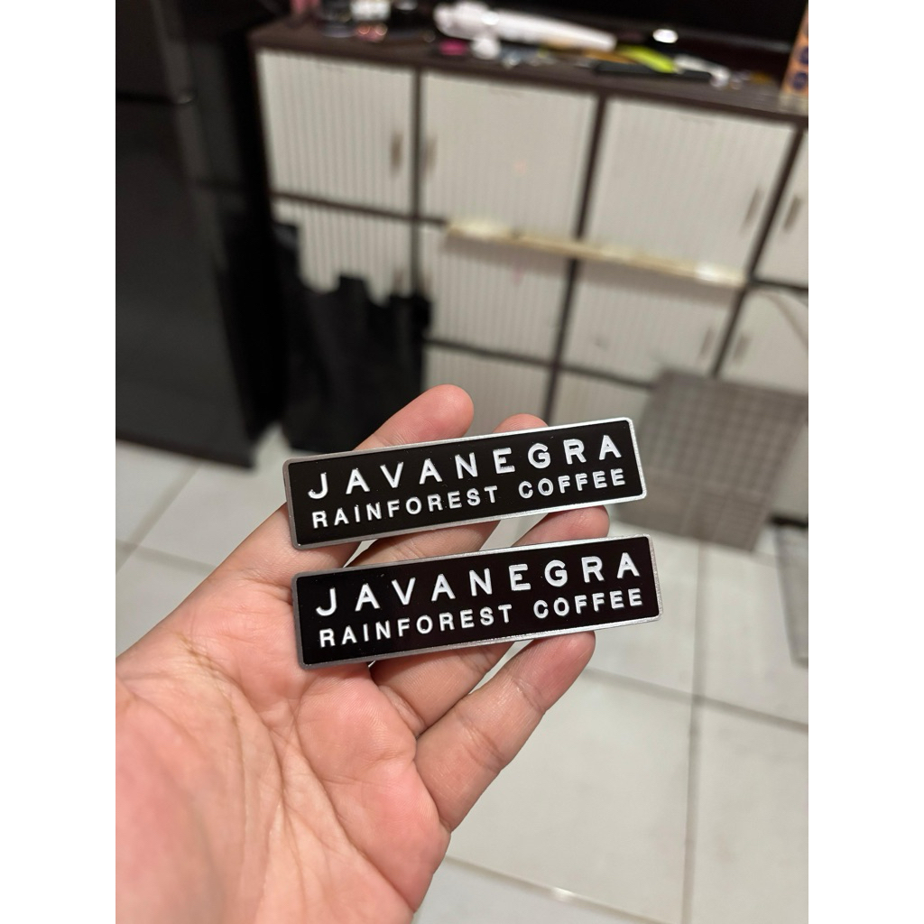 Name Tag Custom bahan stainless pengait magnet