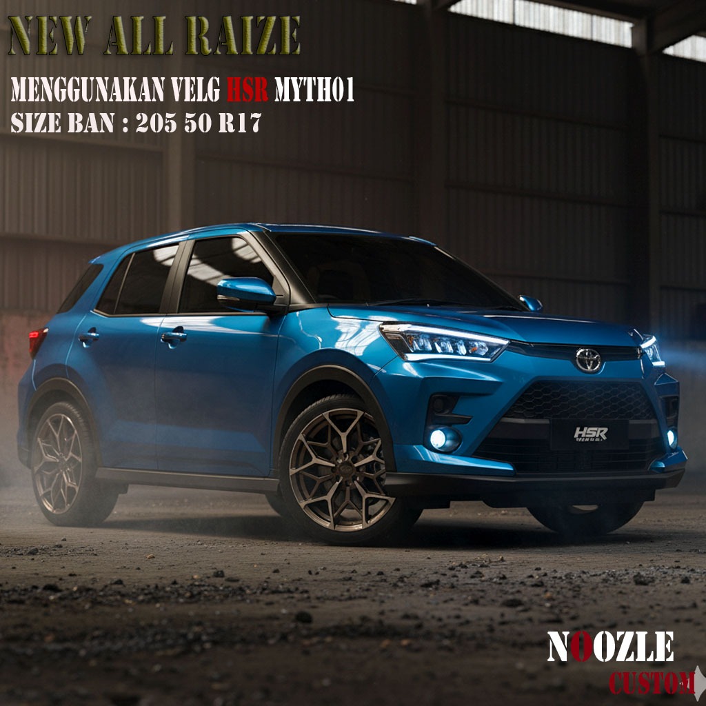 Velg Mobil Raize Avanza Xenia Ring 17 Pelek Mobil HSR Terbaru Type Velg MYTH01 Pelek Racing R17
