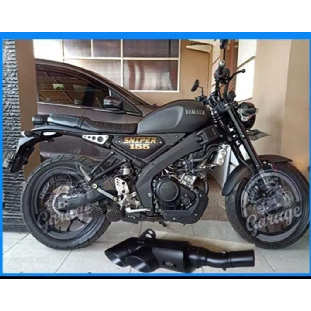 Knalpot yamaha 155 xsr  model toce double saringan