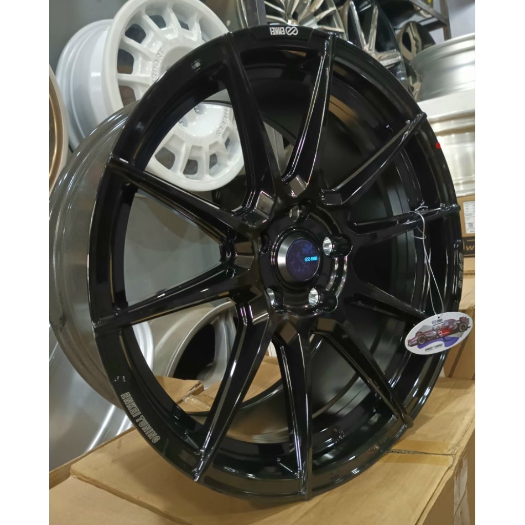 Velg Enkei Tuning SC46 Ring18x8.5 H5x114.3 Offset 40 Black glossy Original (1set 4pcs)