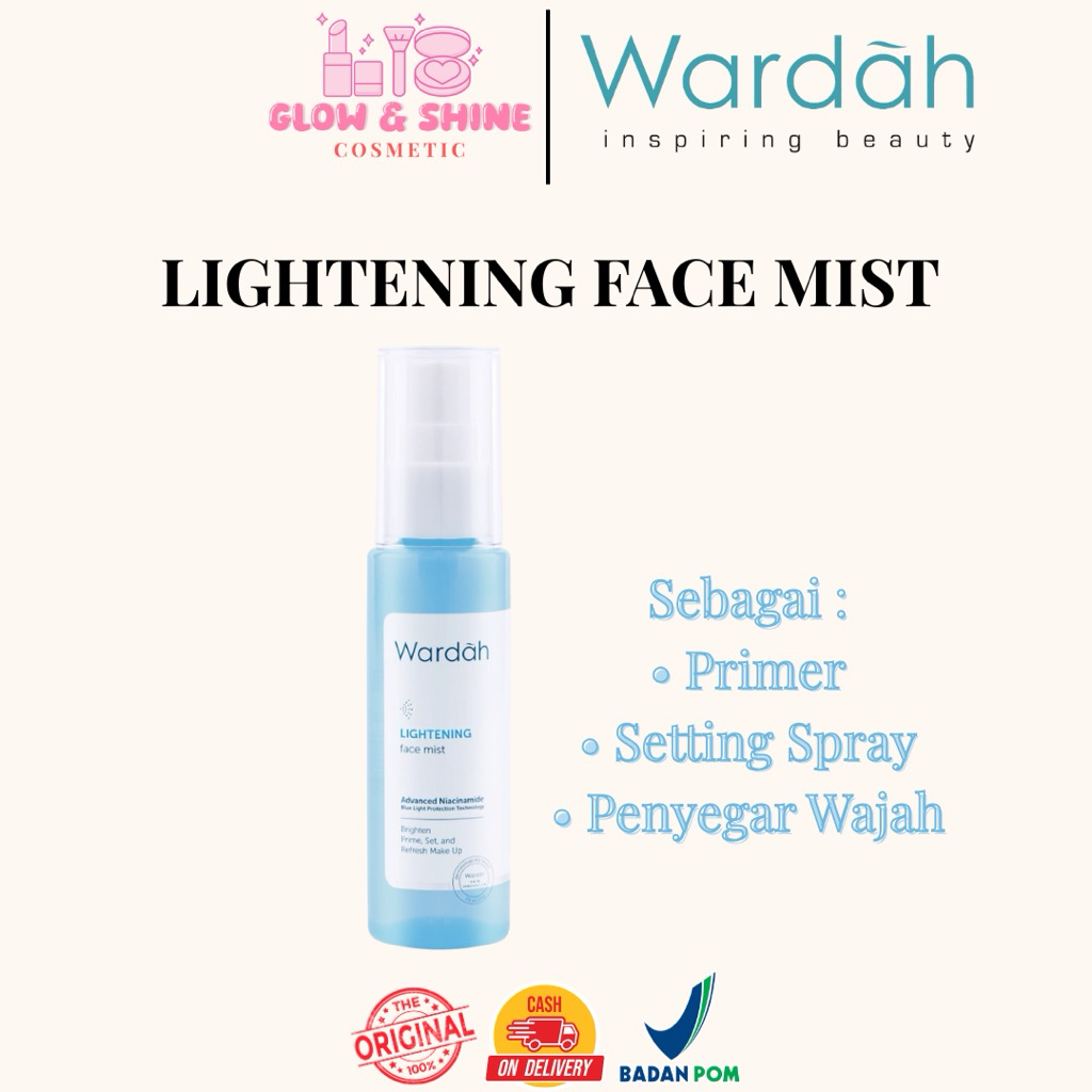 WARDAH LIGHTENING FACE MIST | PRIMER | SETTING SPRAY