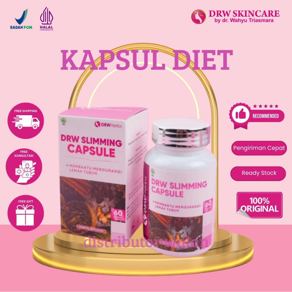 KAPSUL DIET DRW SKINCARE 60 BUTIR SUPLEMEN VITAMIN PENURUN BERAT BADAN BPOM