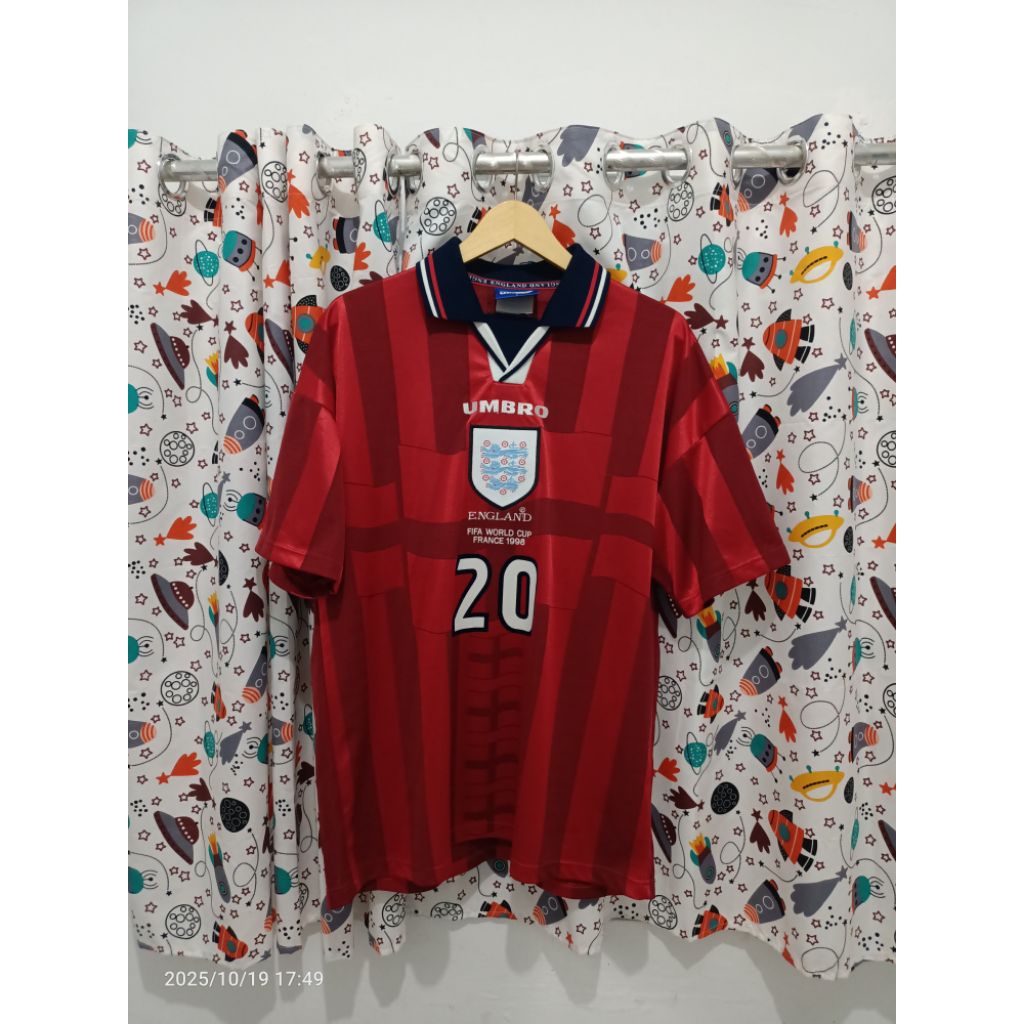 JERSEY ORIGINAL ENGLAND AWAY 1998