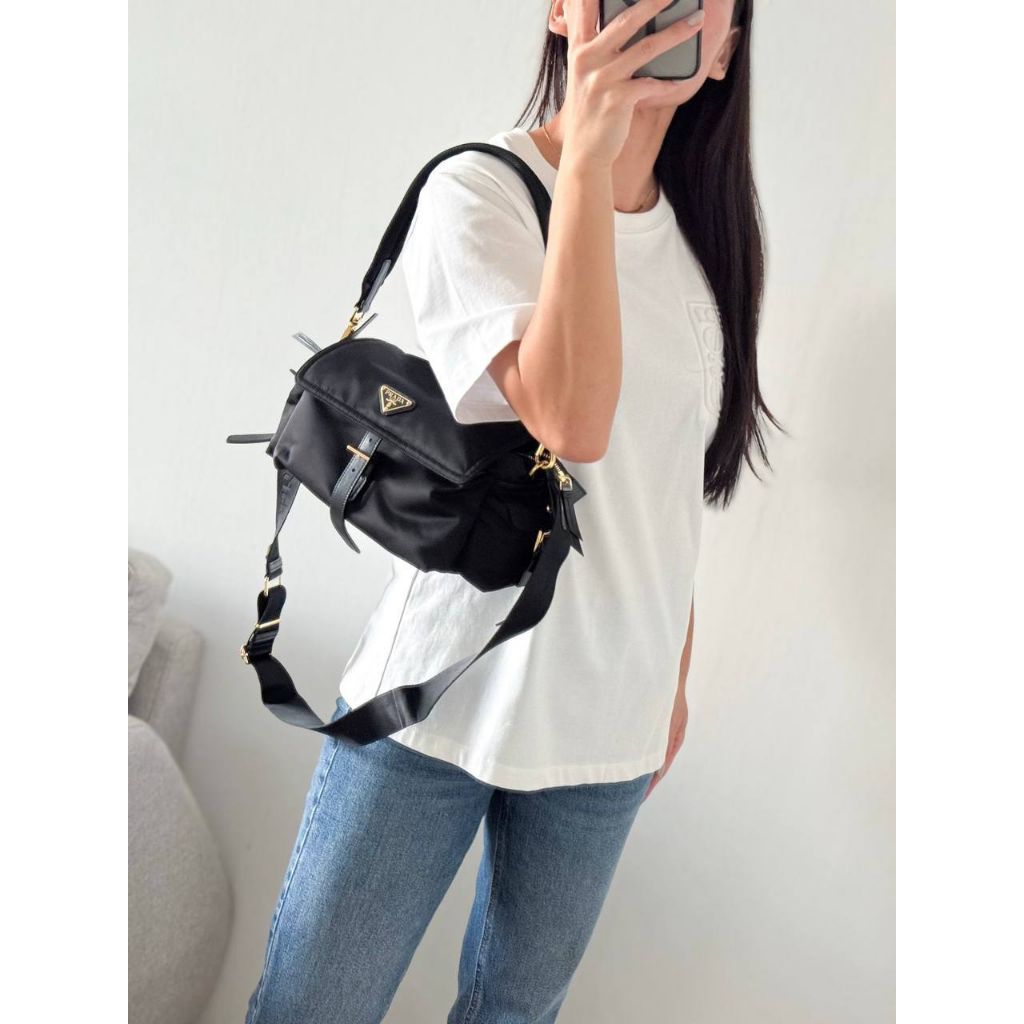tas explore medium nylon ghw - black