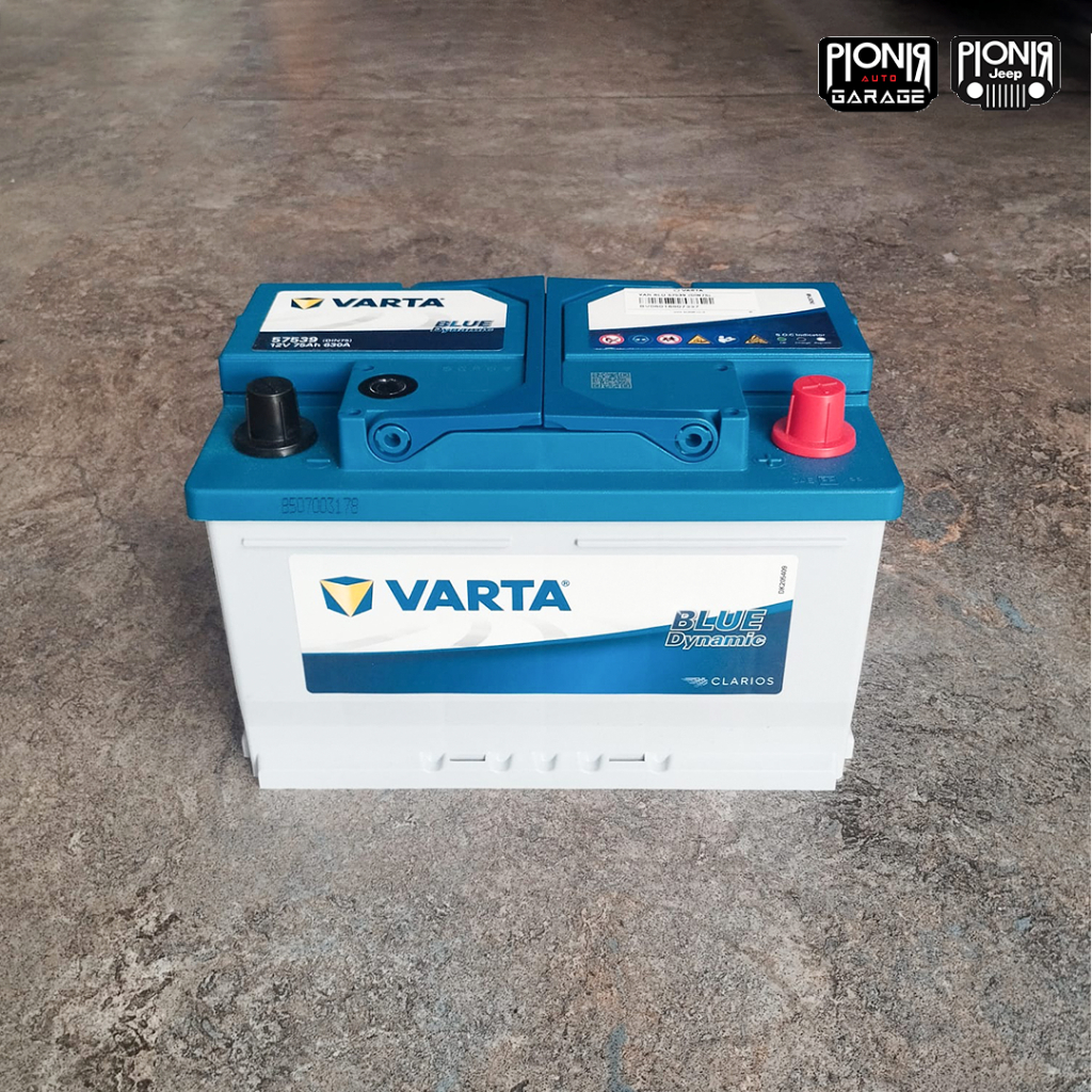 Aki Mobil Varta Blue Dynamic 57539 DIN 75 12V 75AH | Aki Varta Din 75 | Aki Mobil Jeep Wrangler JK 3