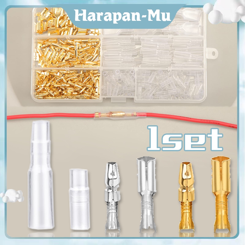 200Pcs Male Female Skun Kabel Motor Skun Sambung Kabel