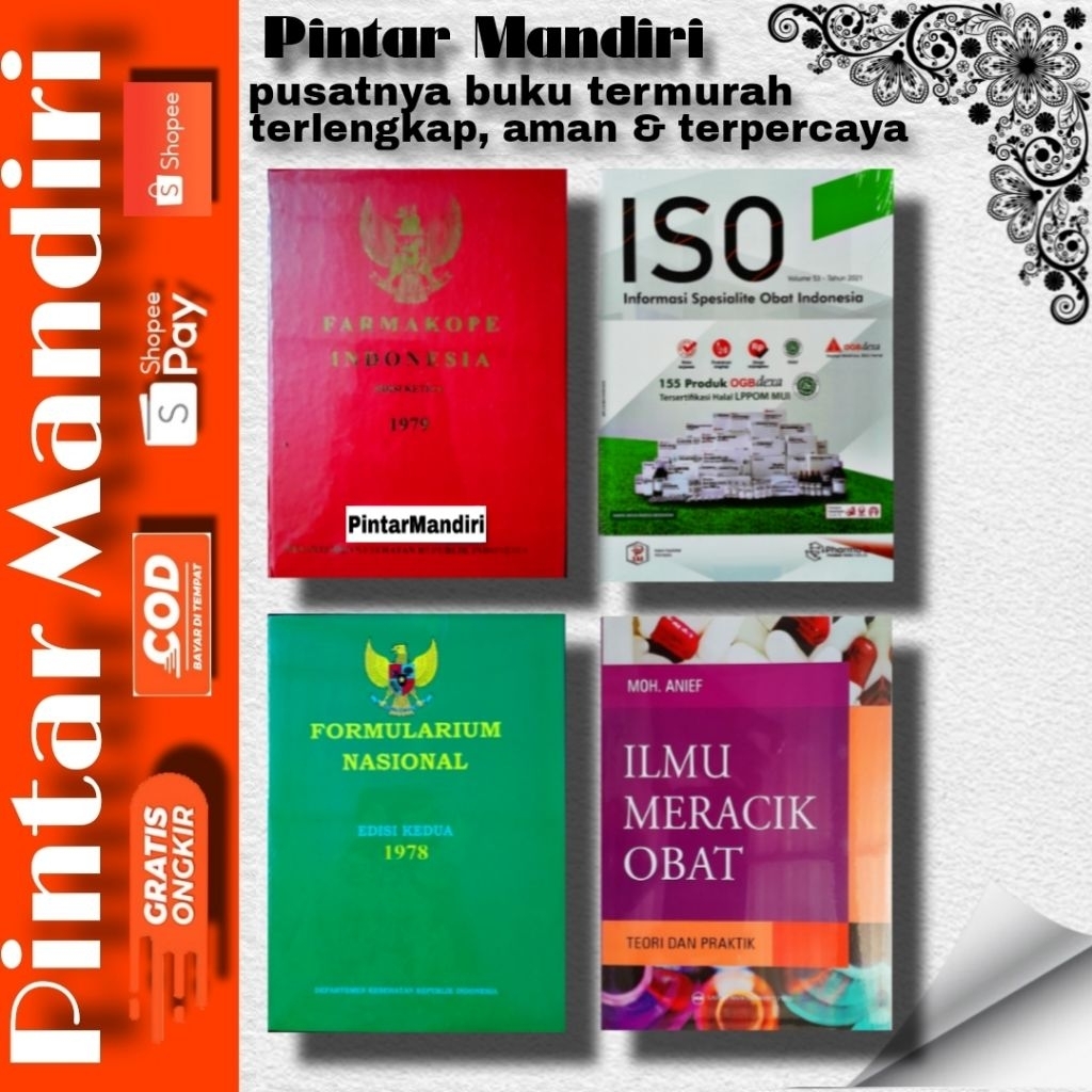4 Buku Farmasi : ISO, Farmakope 3, FORNAS, IMO