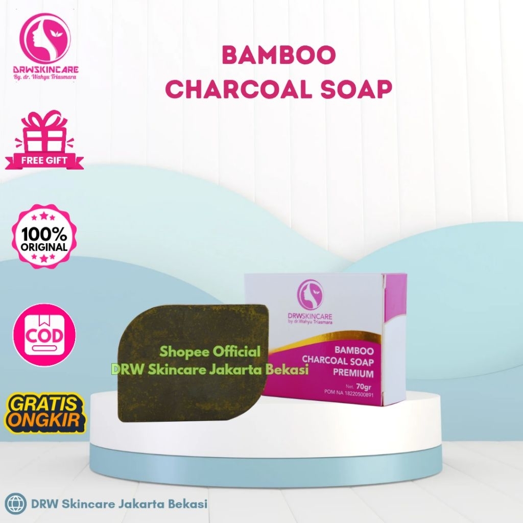 DRW SKINCARE SABUN BAMBOO CHARCOAL/CHARCOAL/BAMBOO