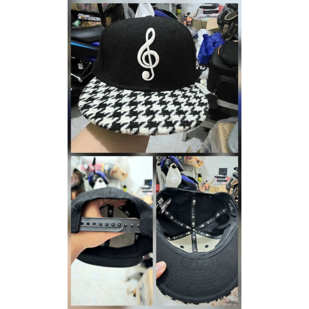TOPI NEW ERA LOGO MUSIK SECOND ORIGINAL