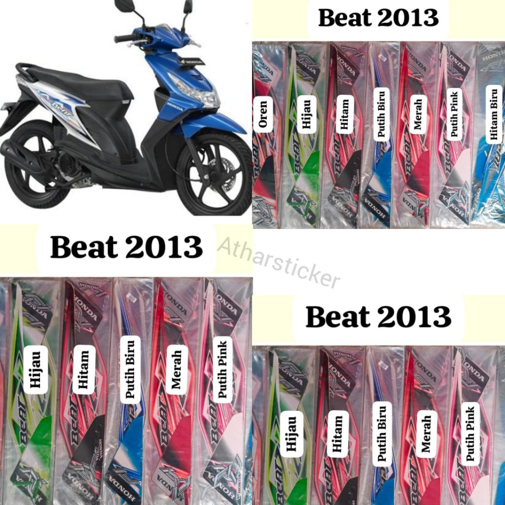 stiker striping Beat 2013 motor beat